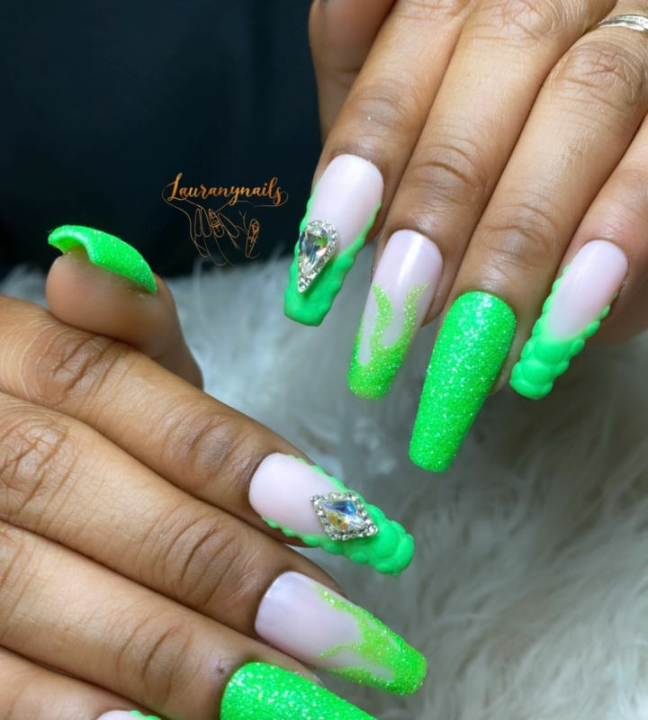 Éclat Vert Émeraude 💚 - Press On